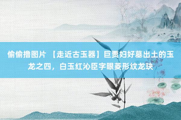 偷偷撸图片 【走近古玉器】巨贾妇好墓出土的玉龙之四，白玉红沁臣字眼菱形纹龙玦