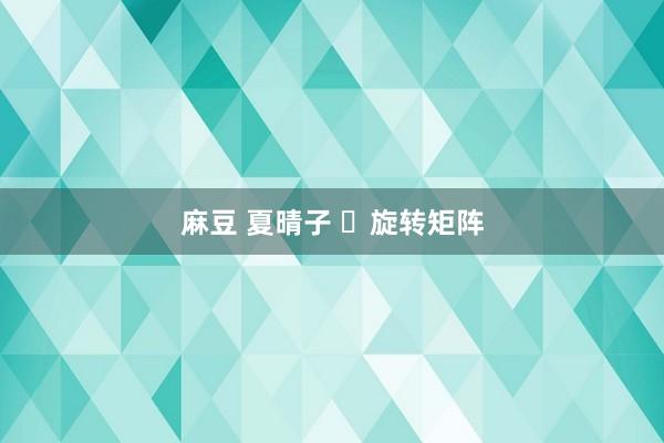麻豆 夏晴子 ​旋转矩阵